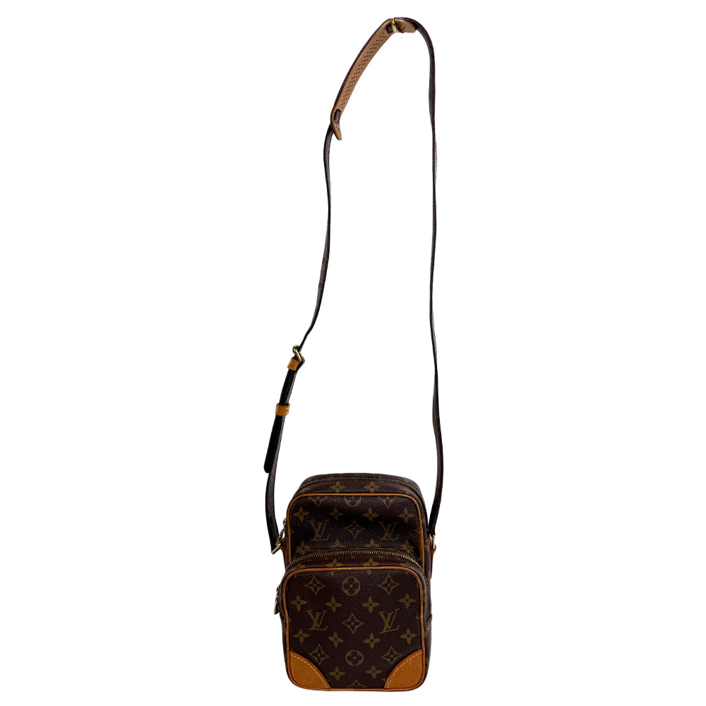 LOUIS VUITTON Amazon Brown Monogram Crossbody Shoulder Bag LHQ1600