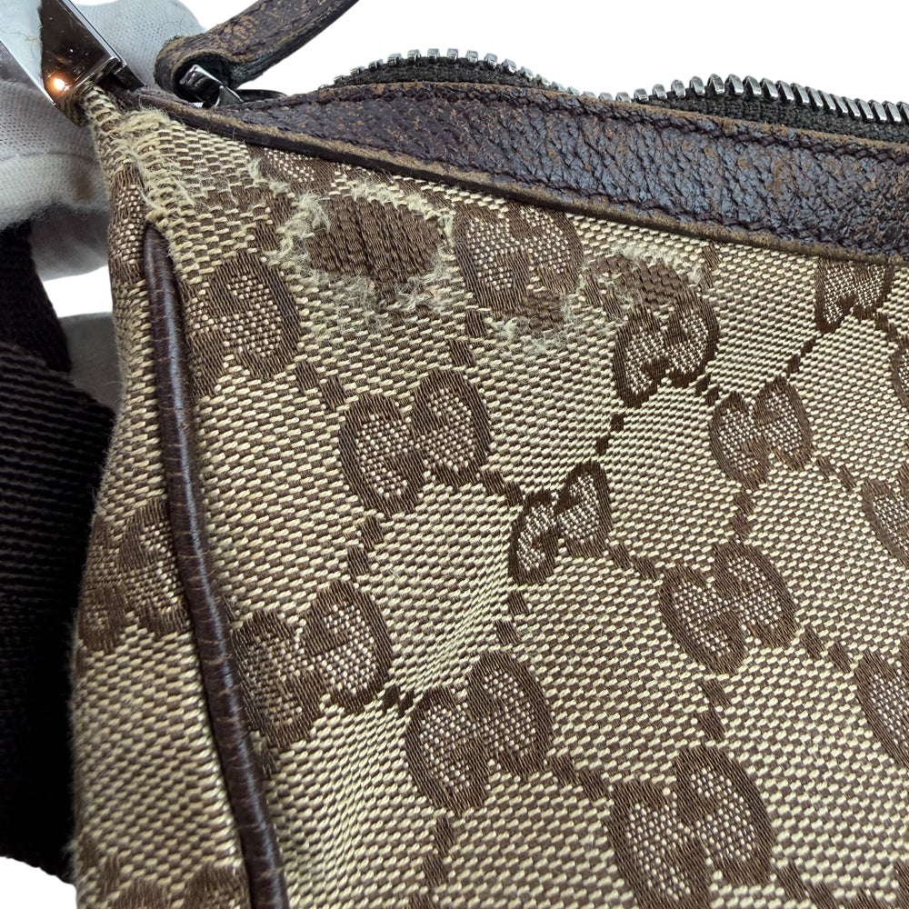 GUCCI GG Canvas Crossbody Shoulder Bag LHQ1601