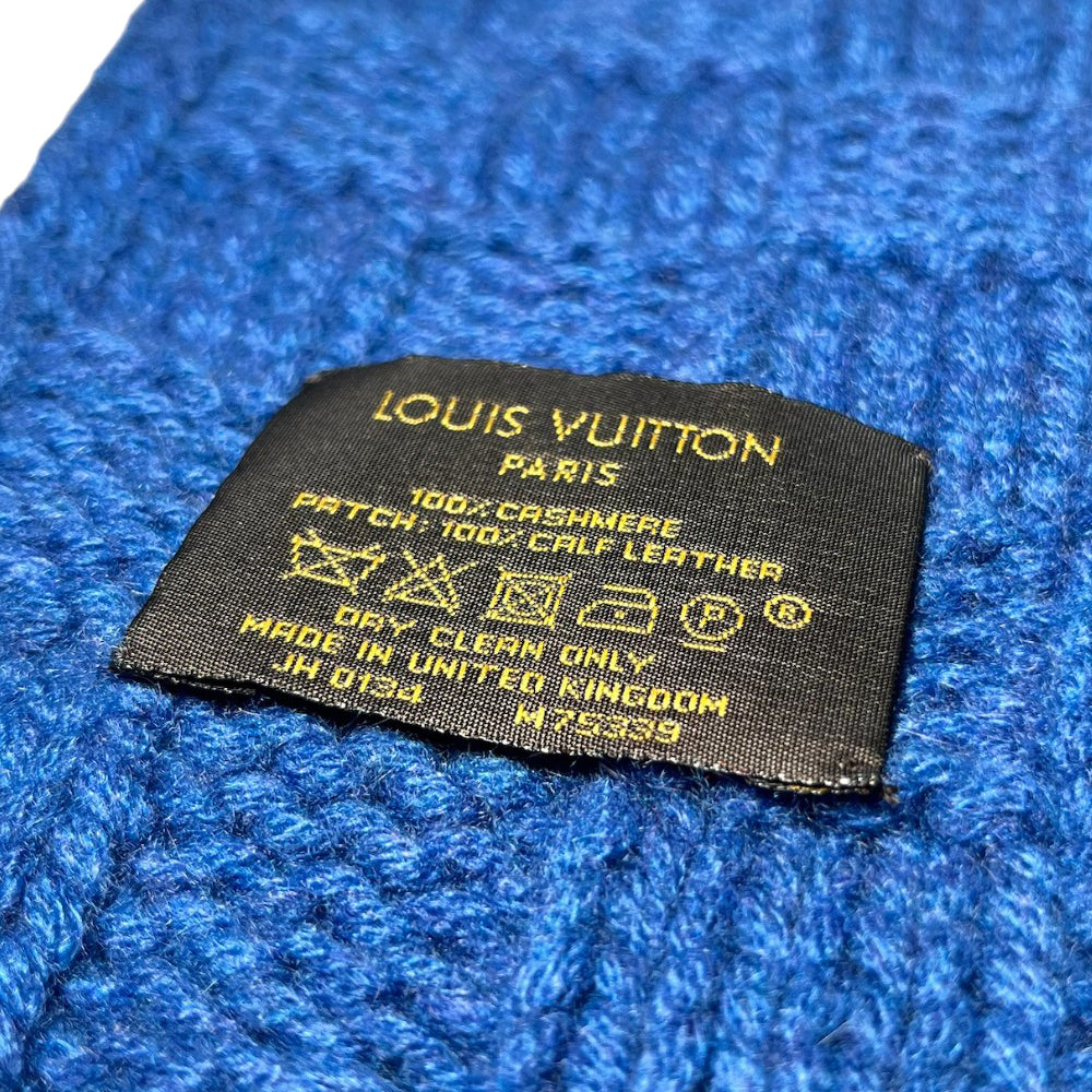 LOUIS VUITTON Escharp Helsinki Muffler Scarf Blue LHQ161