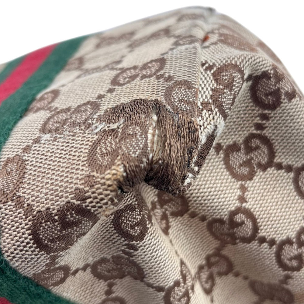 GUCCI GG Canvas Sherry Line Tote Bag LHQ1610