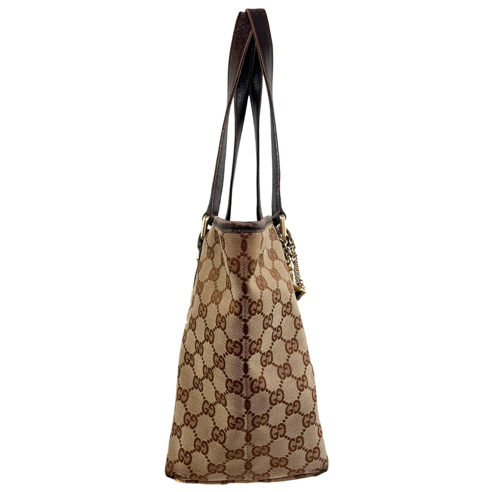GUCCI GG Canvas Sherry Line Tote Bag LHQ1610