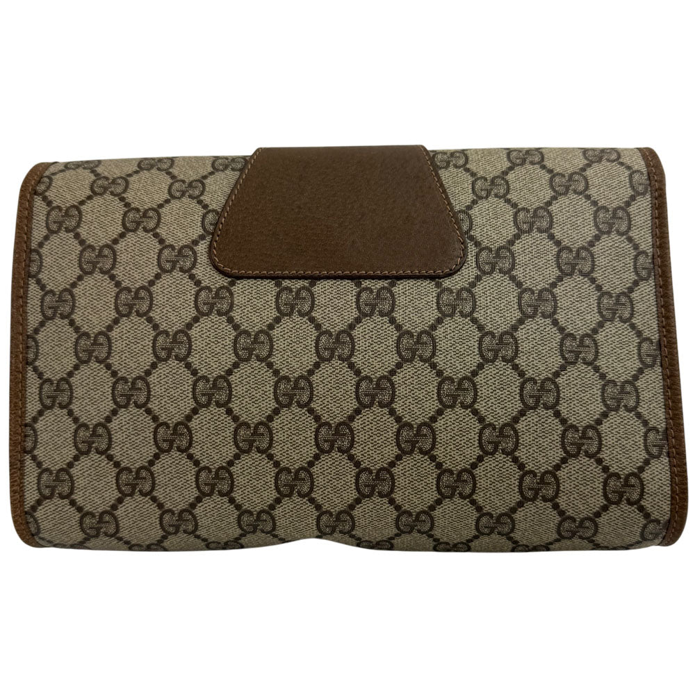 GUCCI GG Supreme Sherry Line Clutch Bag LHQ1619