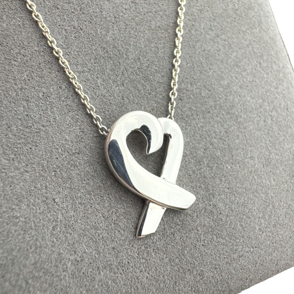 TIFFANY & CO Loving Heart Silver Necklace LHQ1197