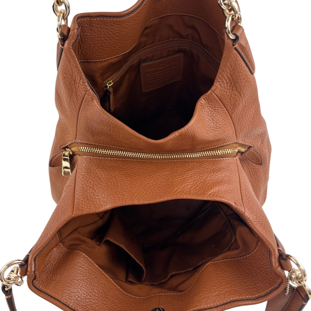 COACH Brown Leather Shoulder Bag LHQ1644