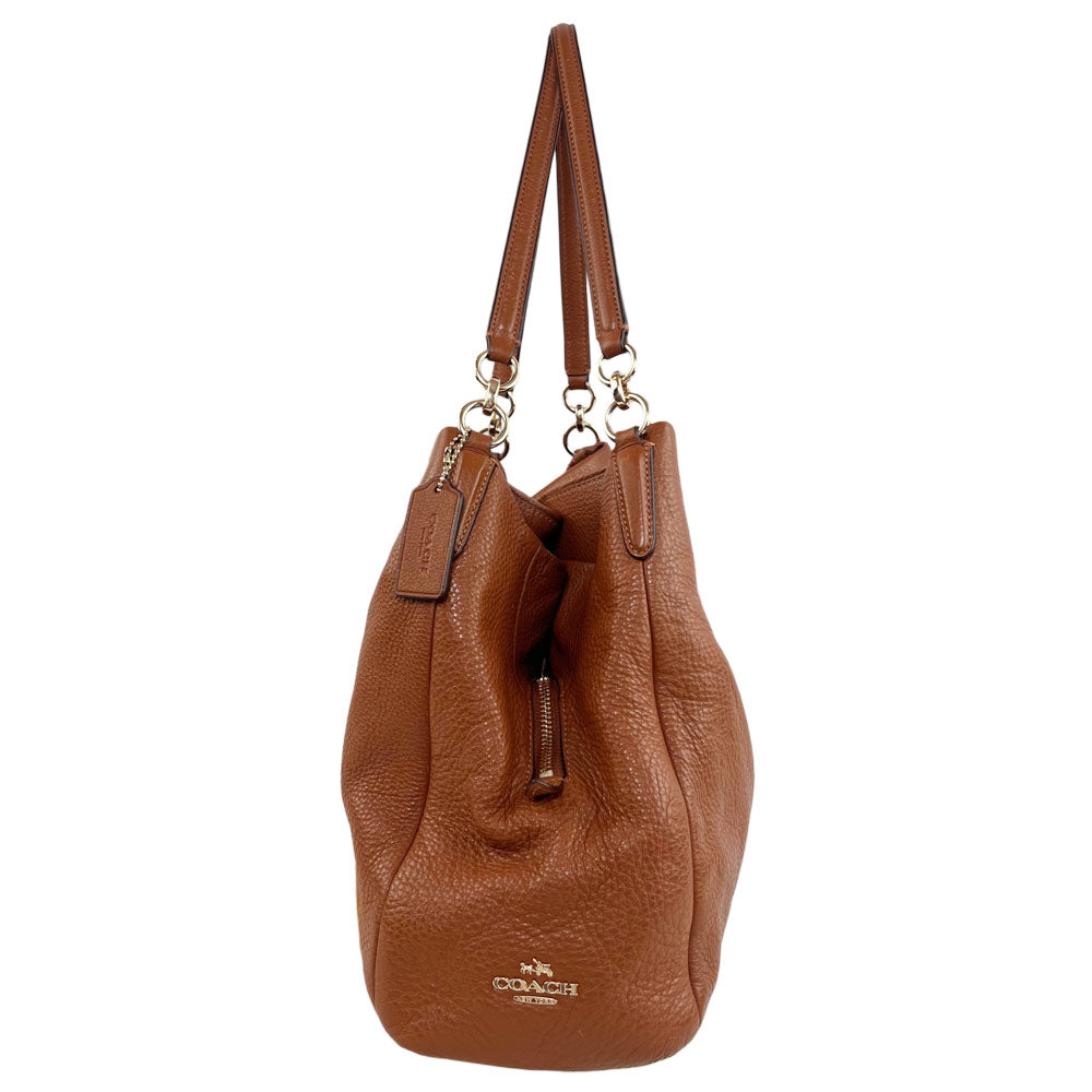 COACH Brown Leather Shoulder Bag LHQ1644