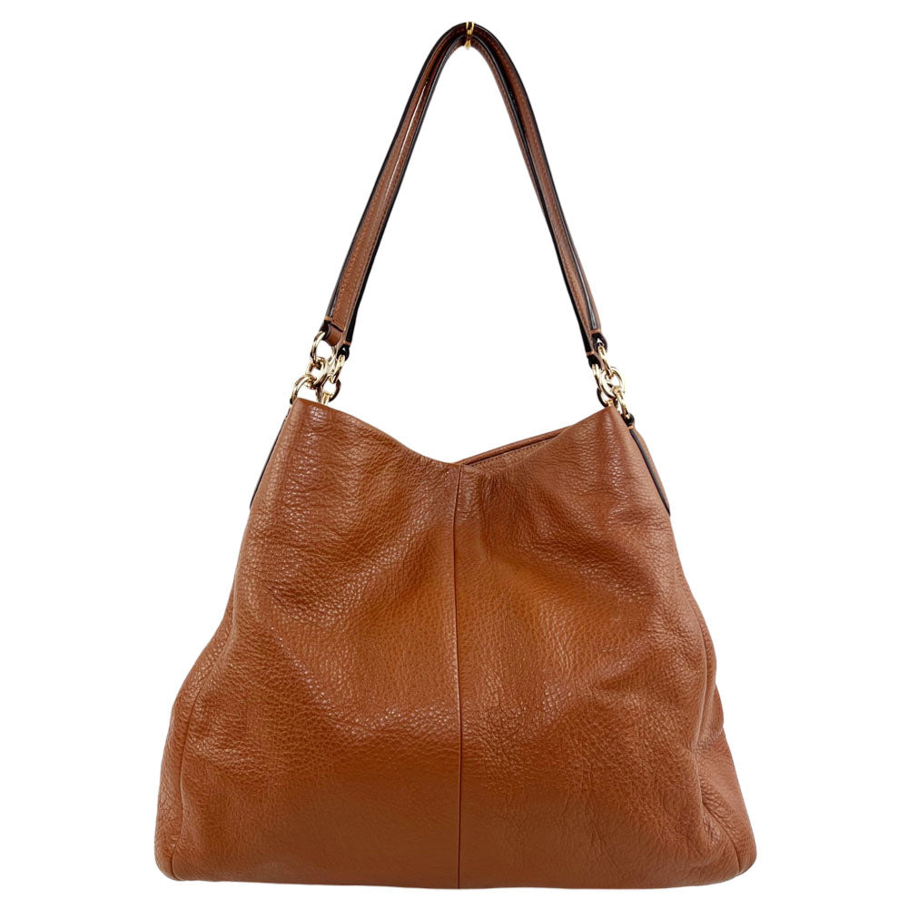 COACH Brown Leather Shoulder Bag LHQ1644