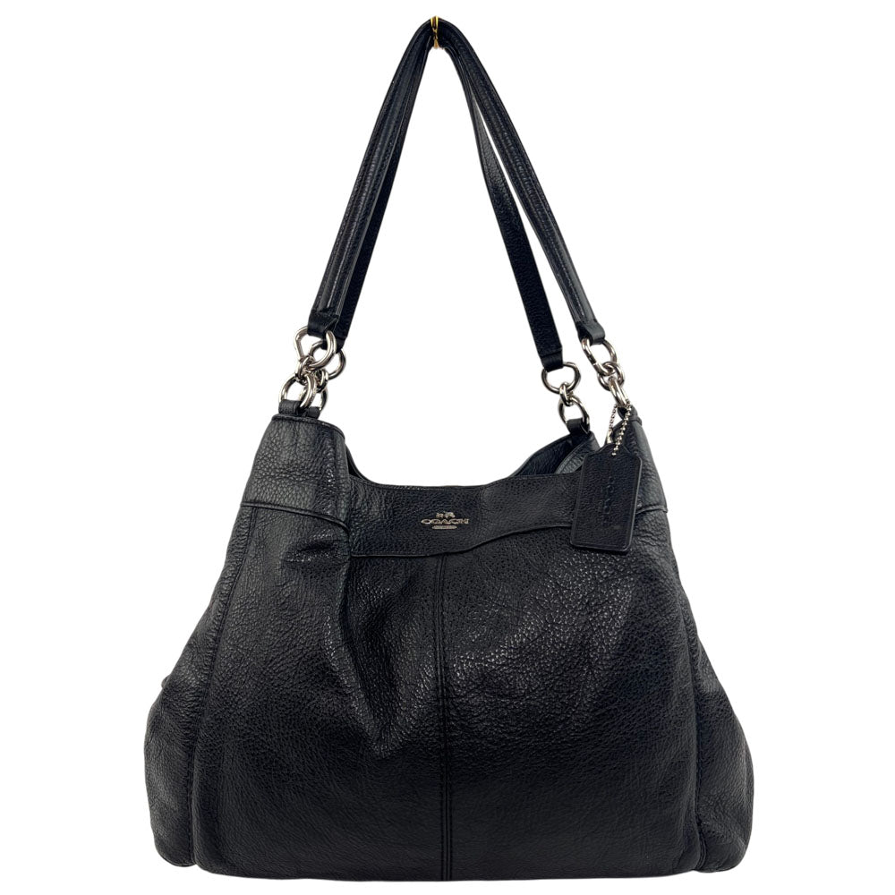 COACH Black Leather Shoulder Bag LHQ1645