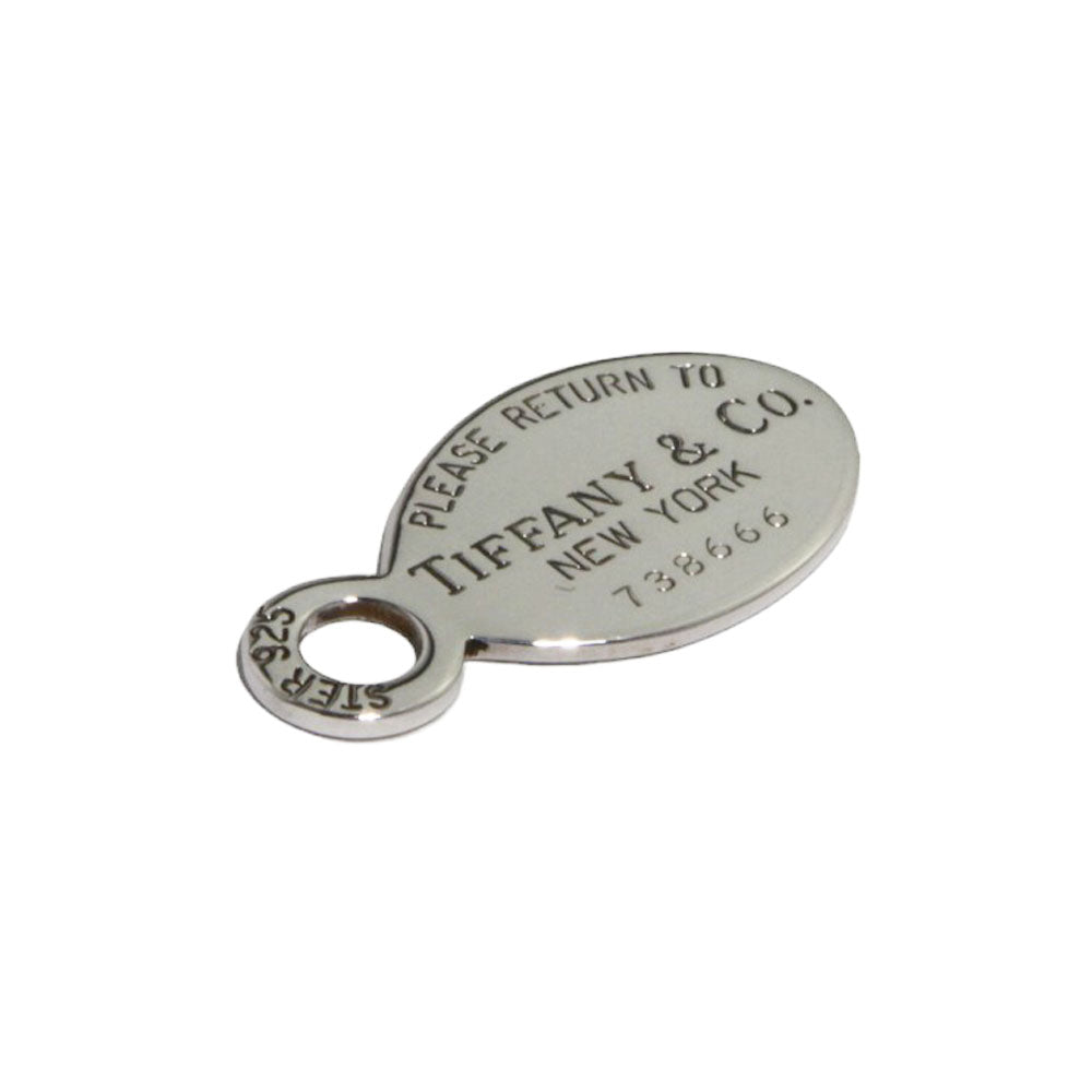 TIFFANY & Co. Oval Keyring Silver LHQ165