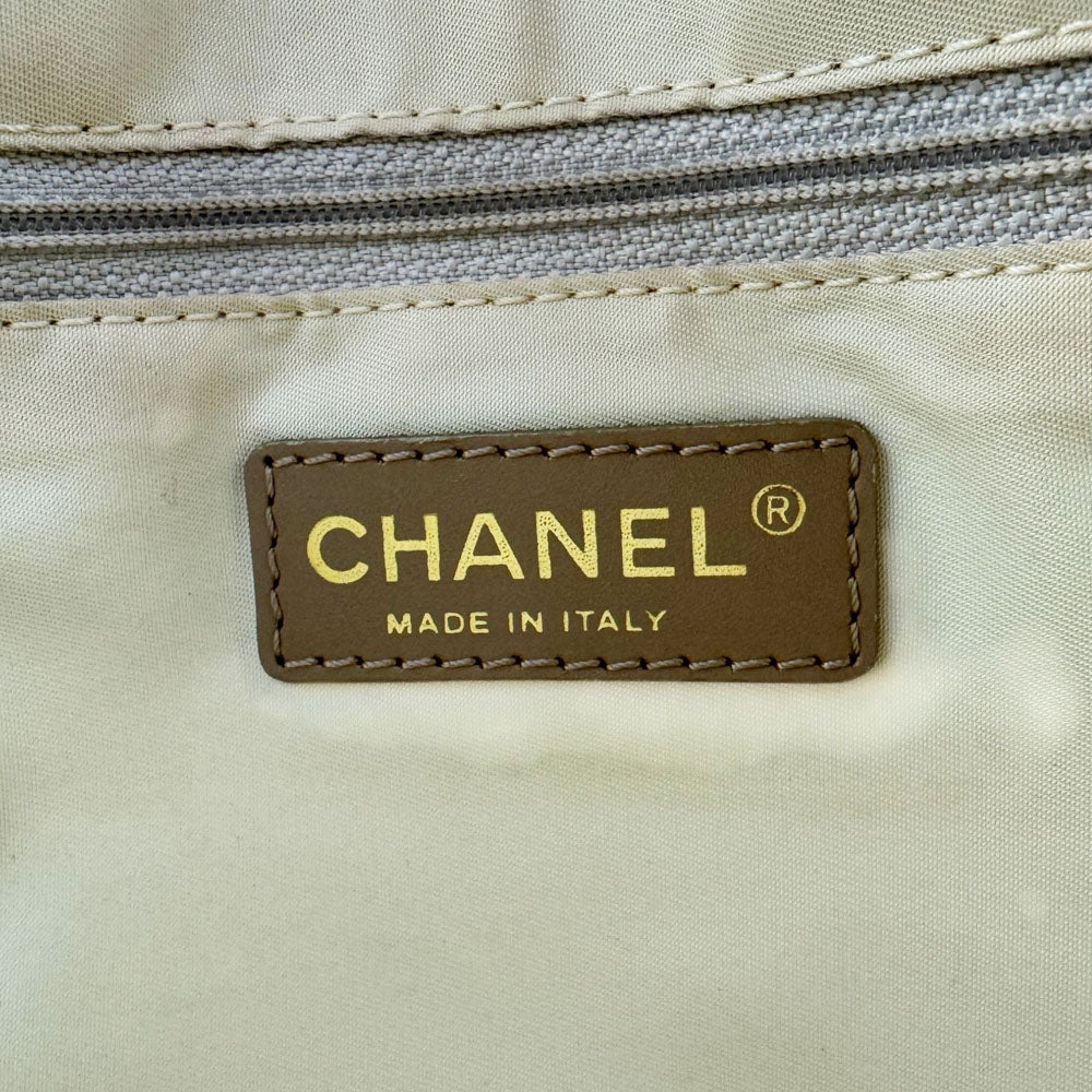 CHANEL Nude Pink New Travel Line Tote Shoulder Bag LHQ1655