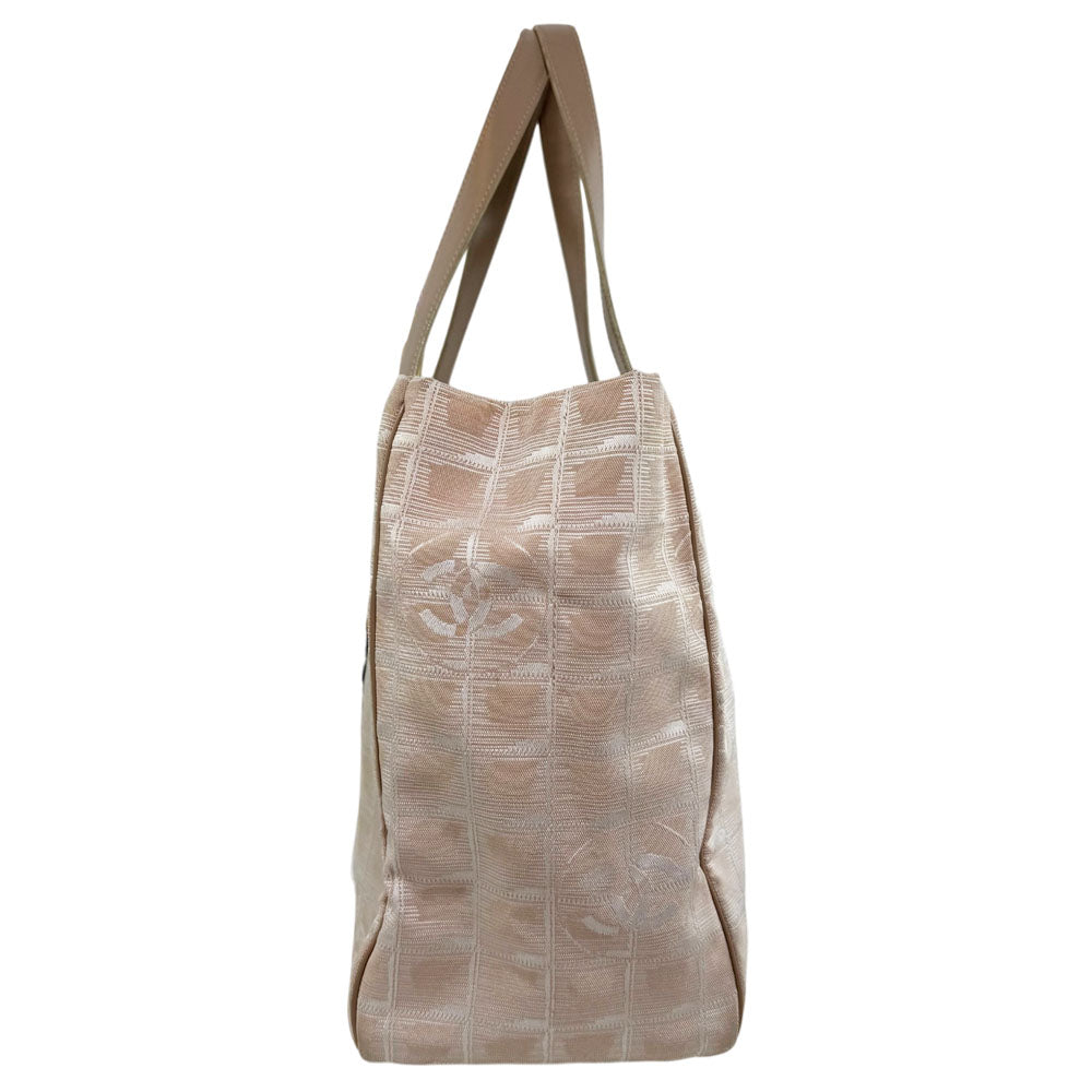CHANEL Nude Pink New Travel Line Tote Shoulder Bag LHQ1655