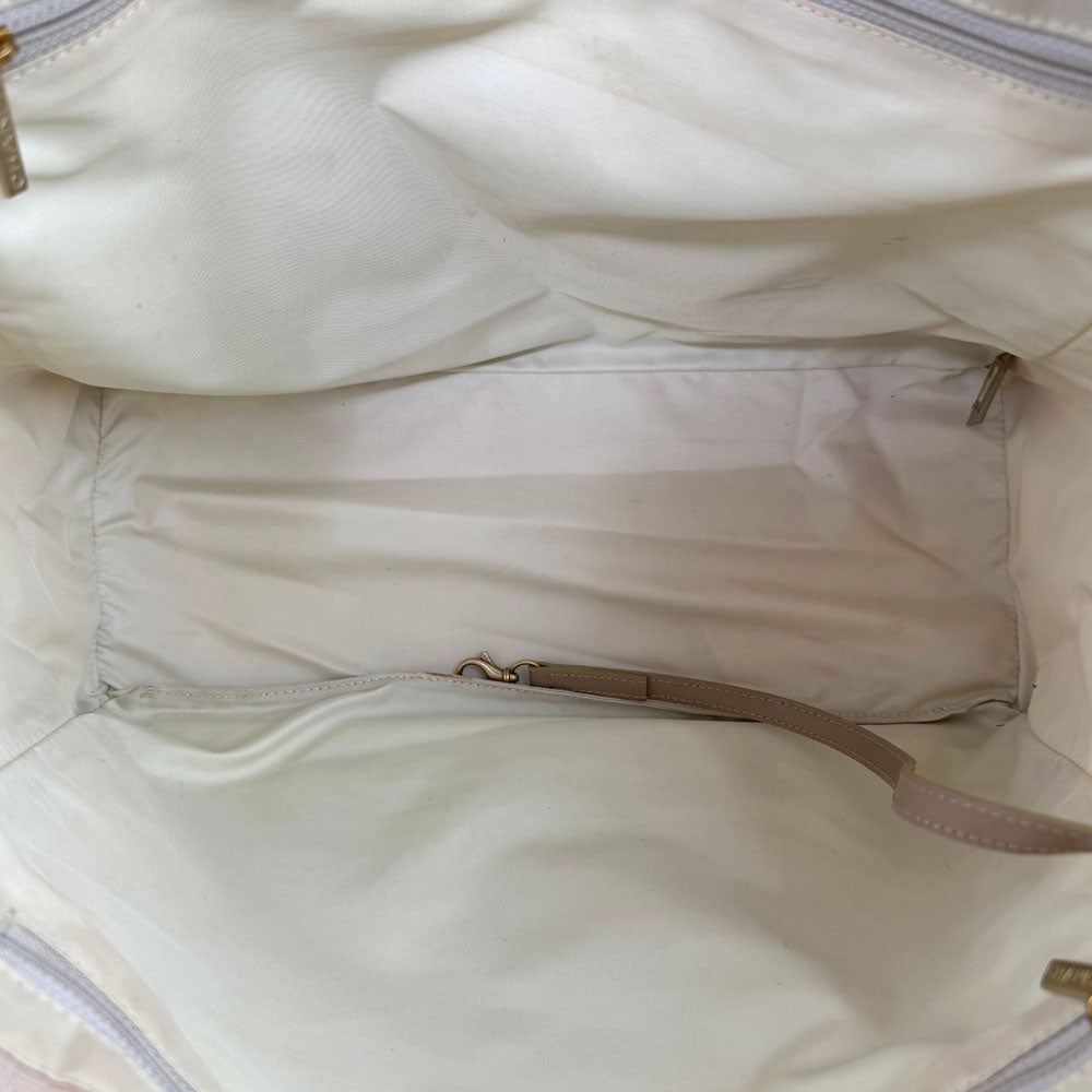 CHANEL Nude Pink New Travel Line Tote Shoulder Bag LHQ1655