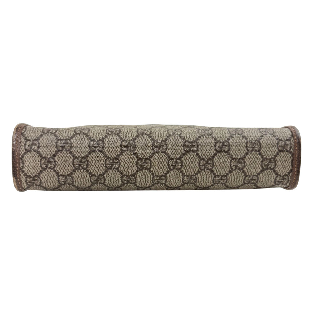 GUCCI GG Supreme Brown Clutch Bag LHQ1657