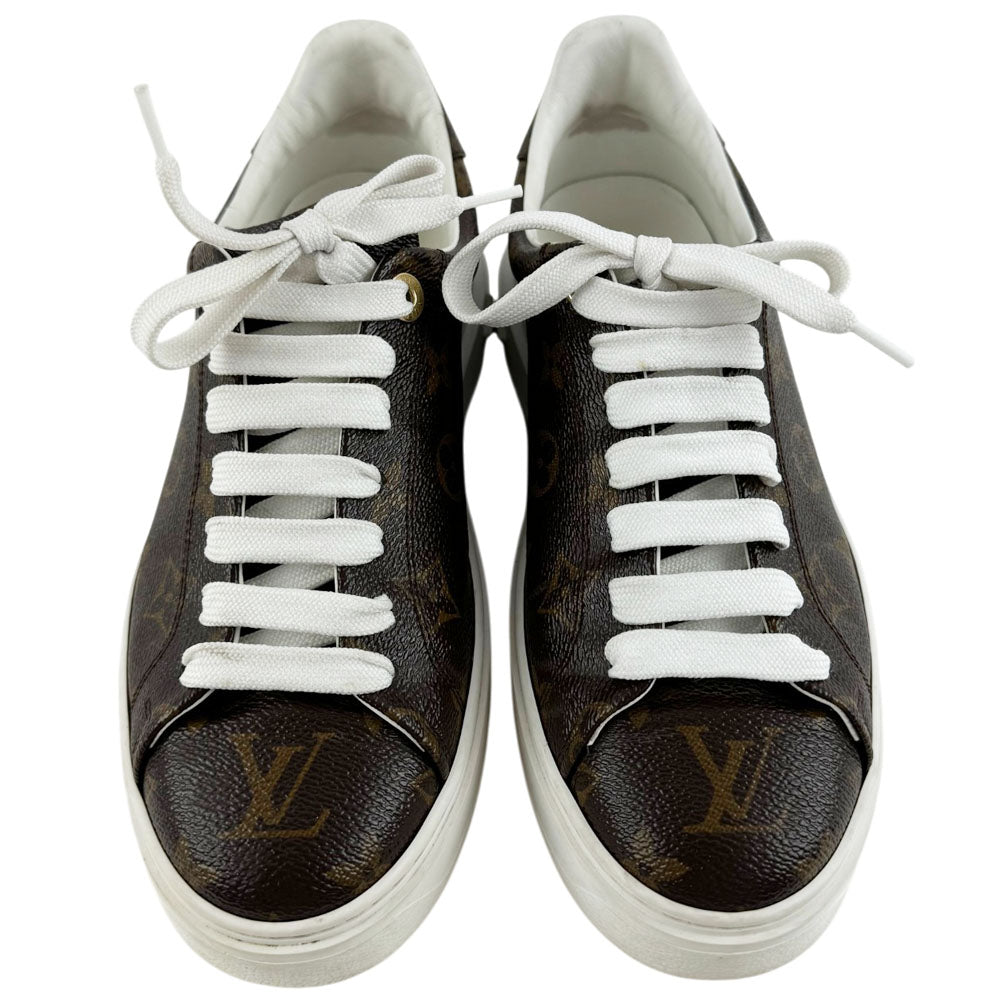 LOUIS VUITTON Monogram Time Out Trainers Size 5 UK LHQ1659