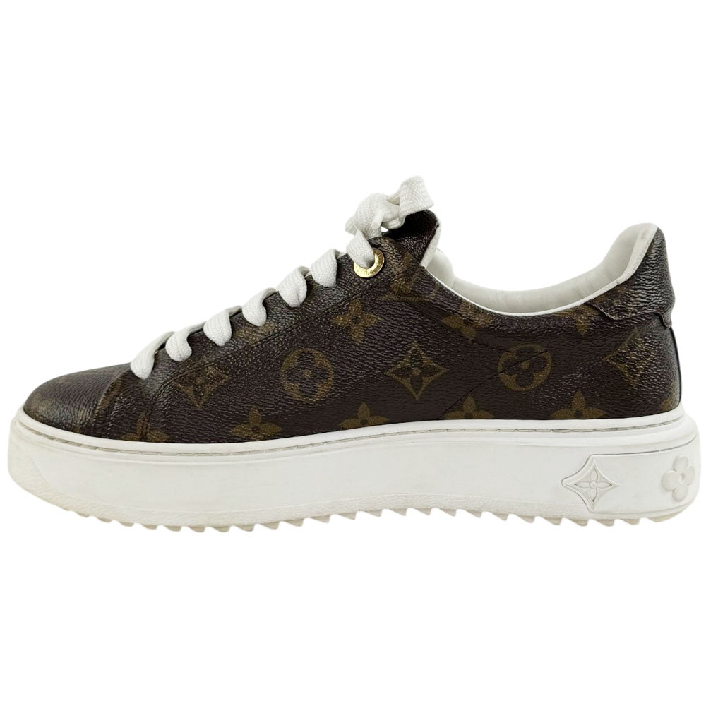 LOUIS VUITTON Monogram Time Out Trainers Size 5 UK LHQ1659