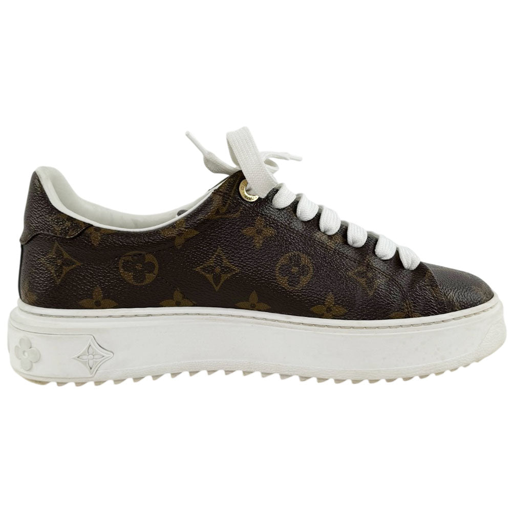 LOUIS VUITTON Monogram Time Out Trainers Size 5 UK LHQ1659