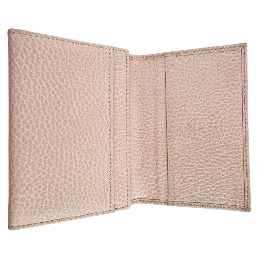 GUCCI Marmont Pink Leather Card Case LHQ1662