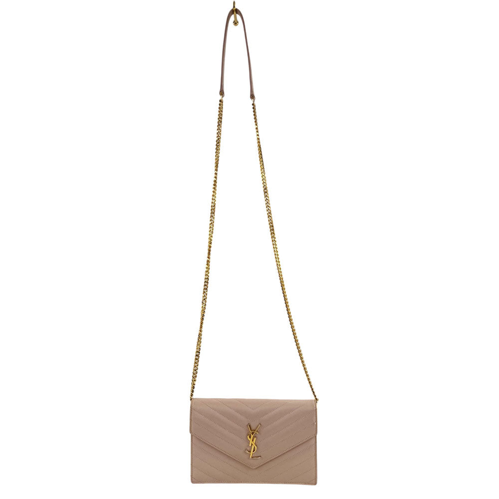 YVES SAINT LAURENT YSL Nude Pink Classic Cassandre WOC Shoulder Bag LHQ1664