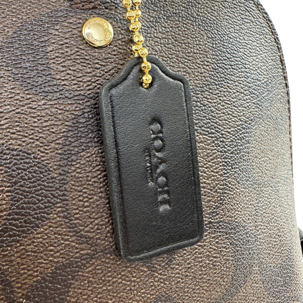 COACH Brown Signature Mini Sierra Crossbody Hand Bag LHQ1665