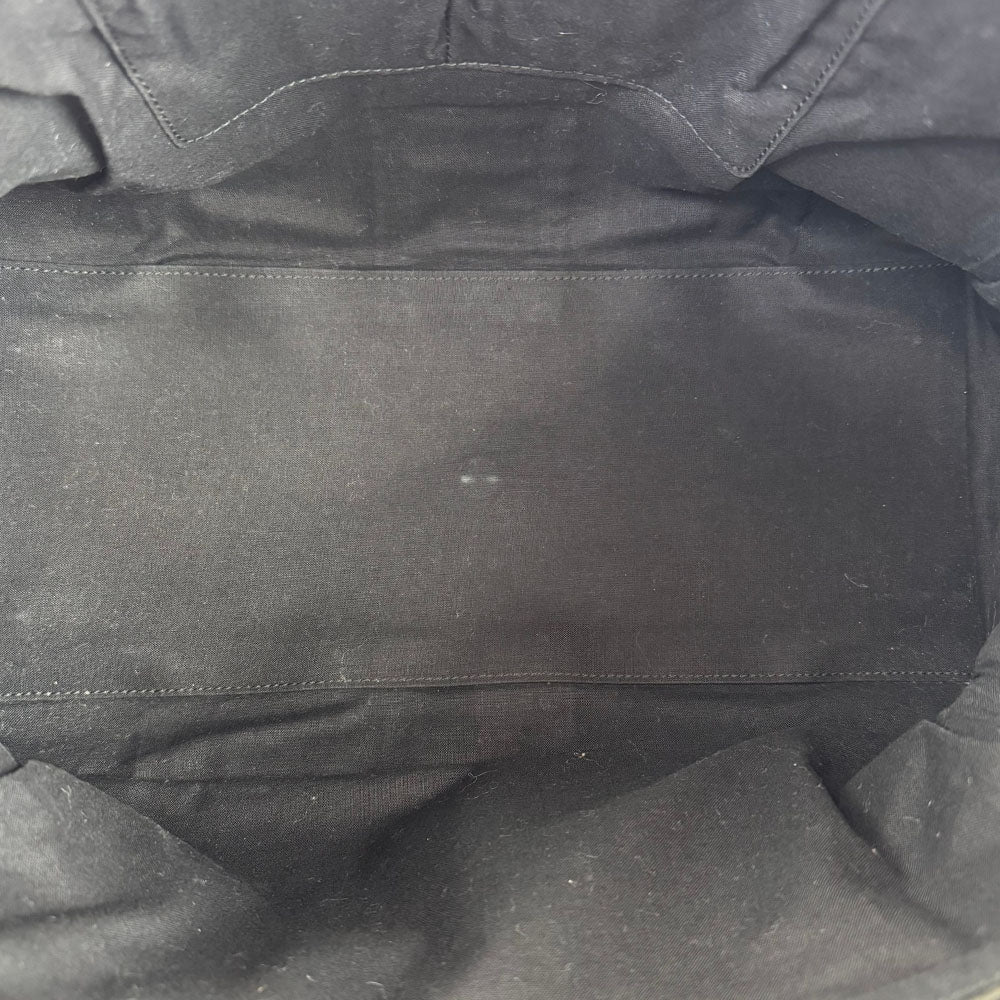 SAINT LAURENT YSL Black Leather Cabas Tote Bag LHQ1668