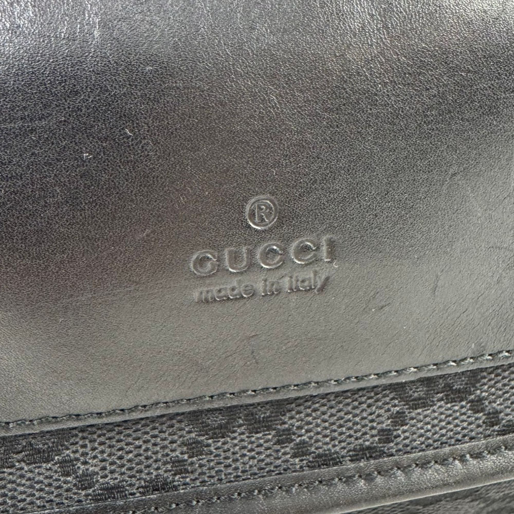 GUCCI GG Black Canvas Eclipse Crossbody Bag LHQ1673