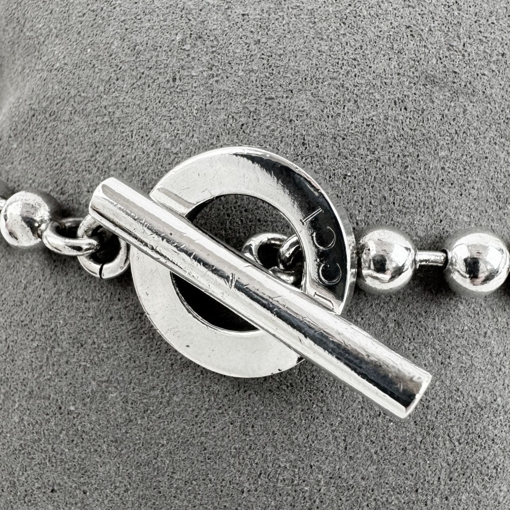 GUCCI Silver Beaded Toggle Bracelet LHQ1676
