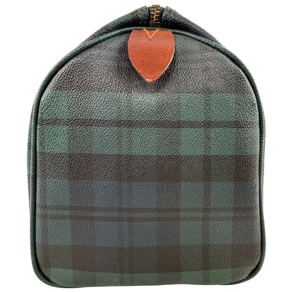 POLO RALPH LAUREN Green/Blue Tartan Check Boston Bag LHQ1684