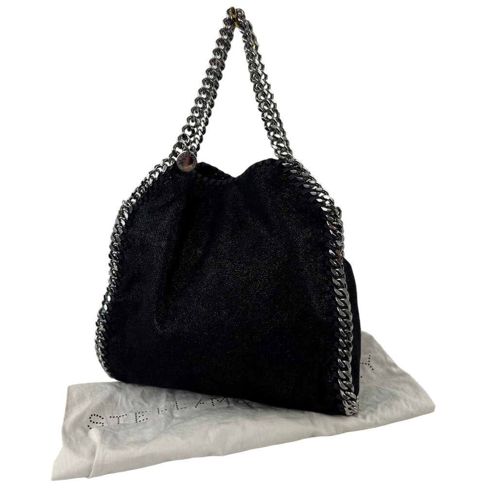 STELLA McCARTNEY Falabella Black Chain Shoulder Bag LHQ1686