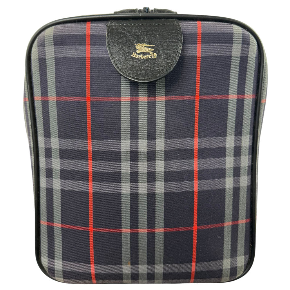 BURBERRY Blue Nova Check Boston Weekend Bag LHQ1687