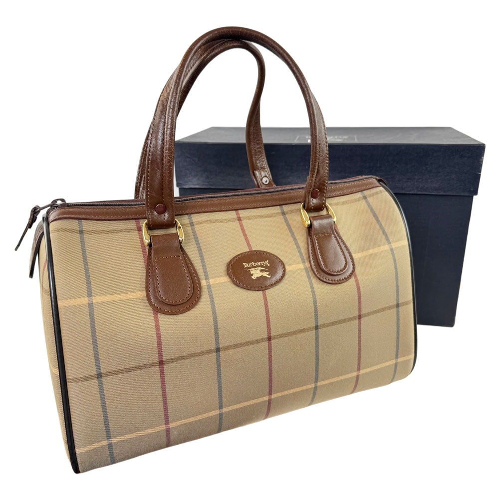 BURBERRY Nova Check Boston Bag LHQ1688