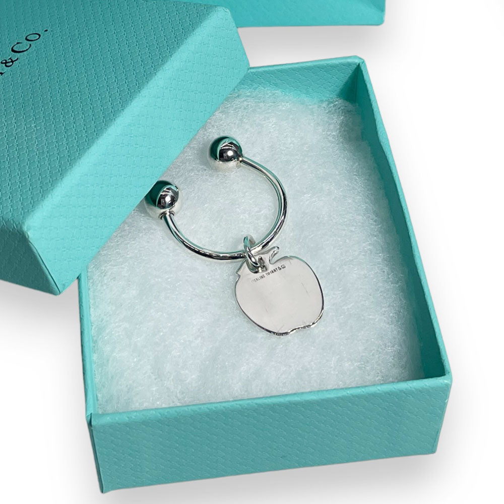 TIFFANY & Co. Apple Keyring Silver LHQ169