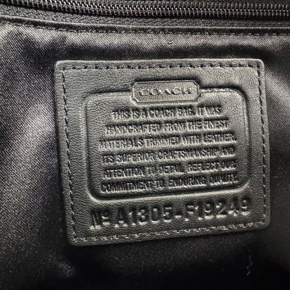 COACH Gallery Signature Canvas Tote Handbag Cream/Black LHQ1699