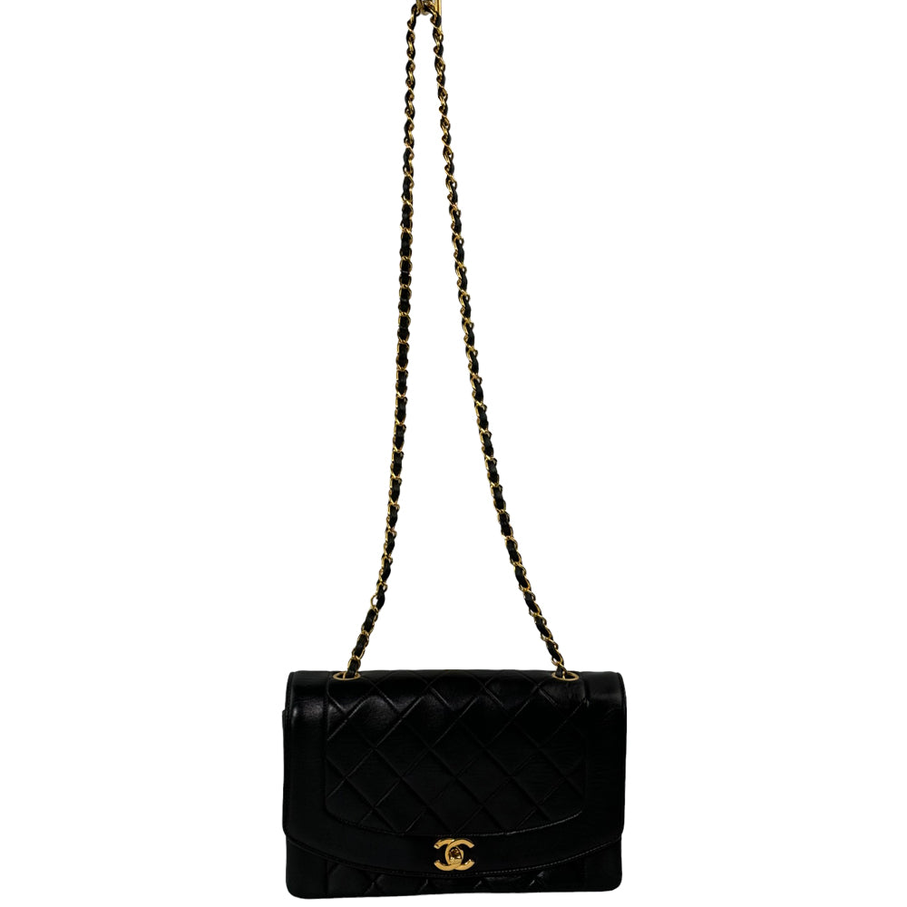 CHANEL Pelle d'agnello matelasse Diana 24 S Flap LHQ171