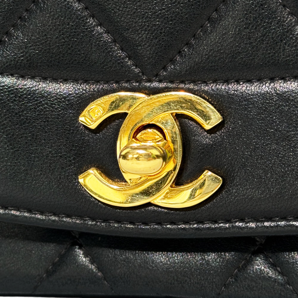 CHANEL Pelle d'agnello matelasse Diana 24 S Flap LHQ171