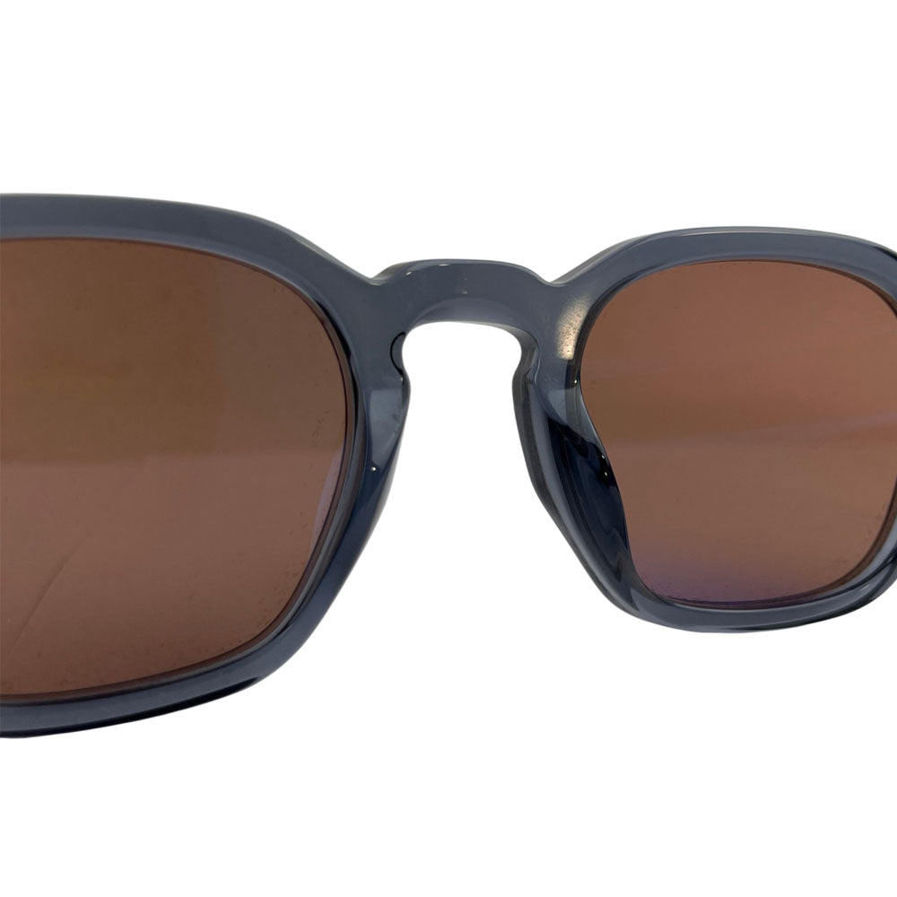 PRADA Navy Round Frame Brown Lens Sunglasses LHQ1714