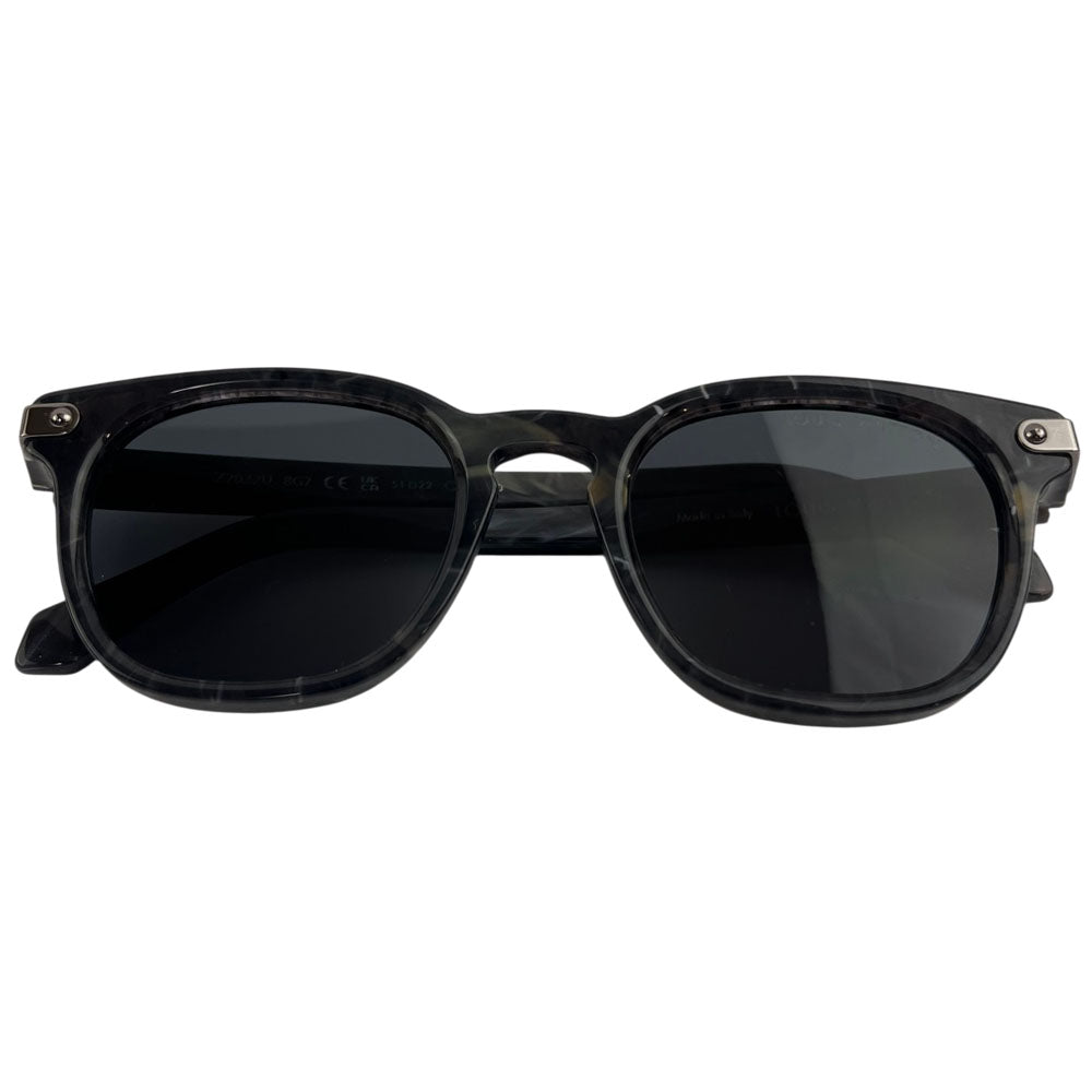LOUIS VUITTON Marbled Round Black Lens Sunglasses LHQ1715