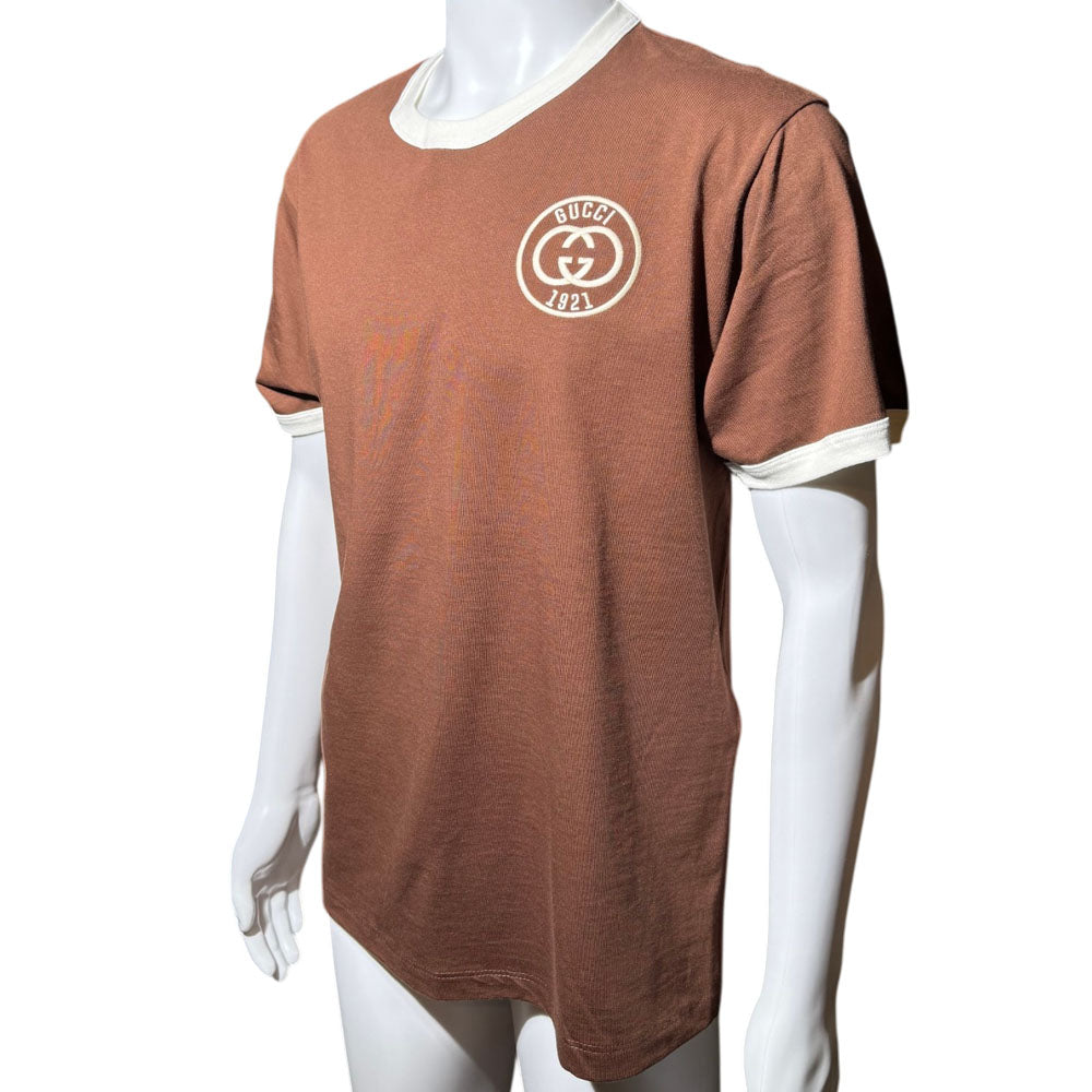 GUCCI Brown GG T-Shirt Size M LHQ1719