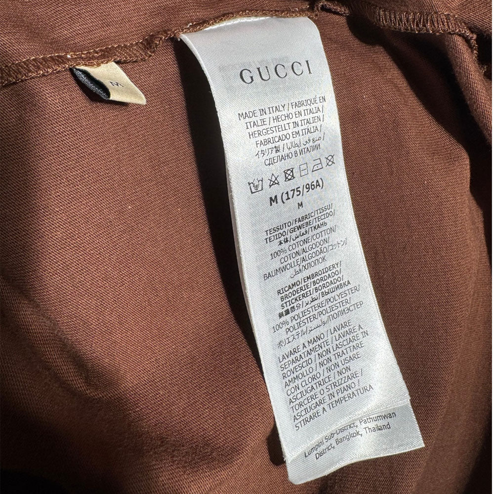 GUCCI Brown GG T-Shirt Size M LHQ1719