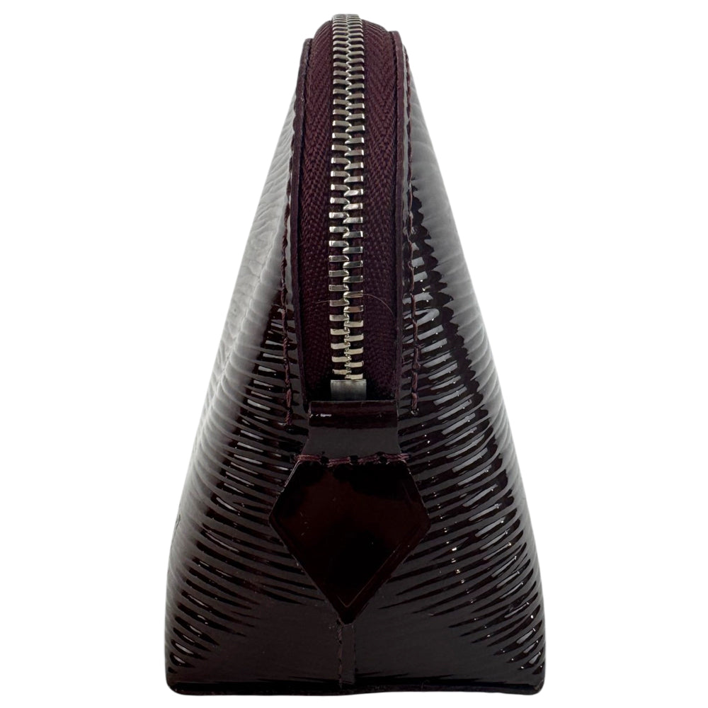 LOUIS VUITTON Burgundy Epi Leather Cosmetic Pouch PM LHQ1745