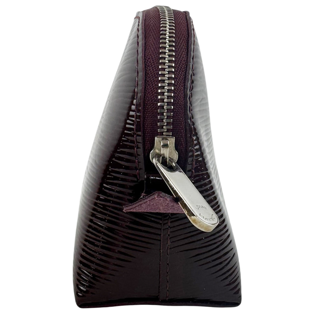 LOUIS VUITTON Burgundy Epi Leather Cosmetic Pouch PM LHQ1745