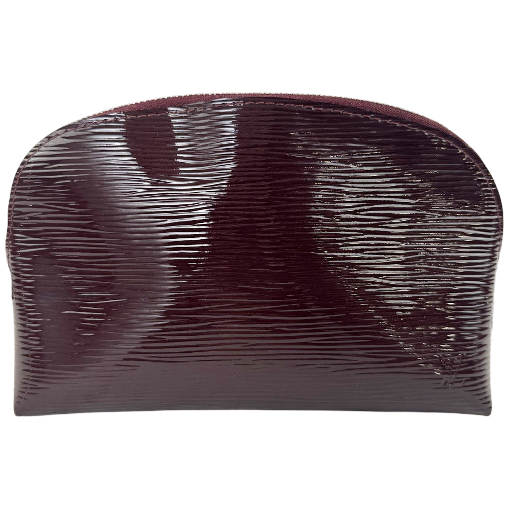 LOUIS VUITTON Burgundy Epi Leather Cosmetic Pouch PM LHQ1745