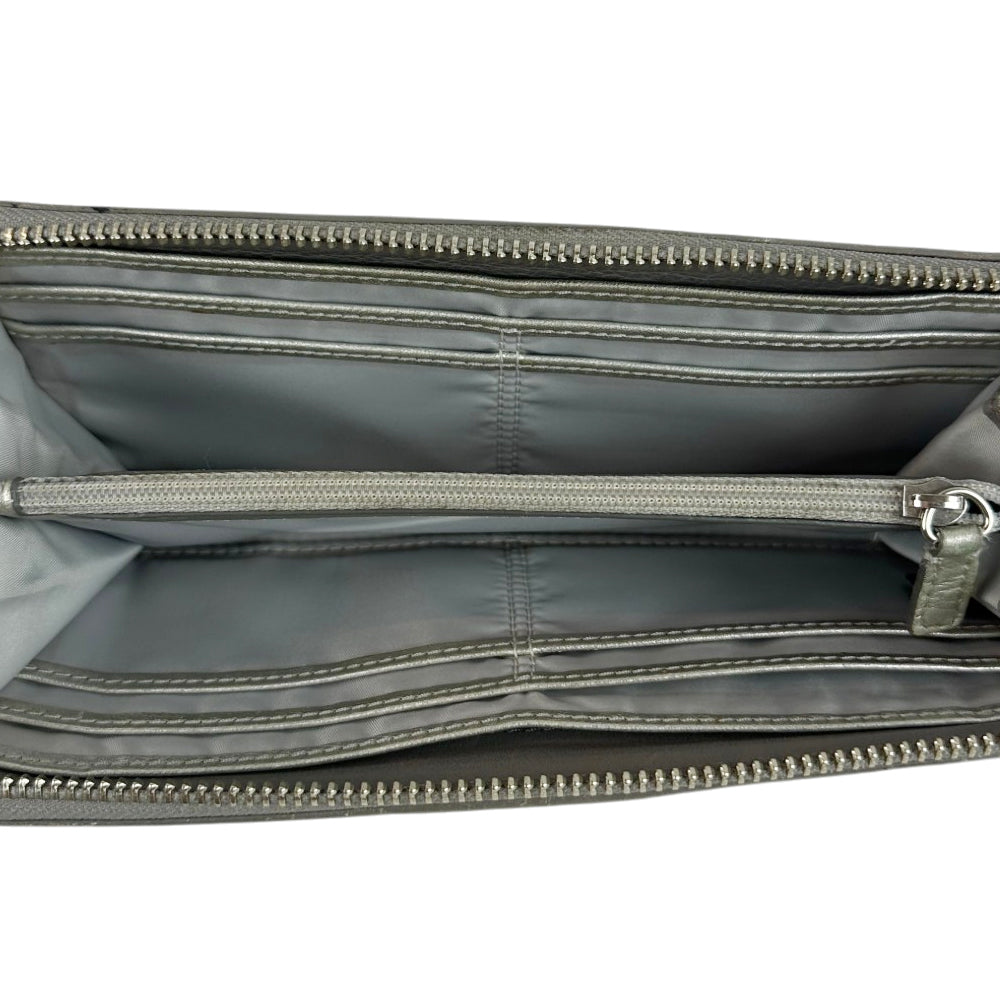 COACH Grey Canvas Purse Wallet LHQ1751