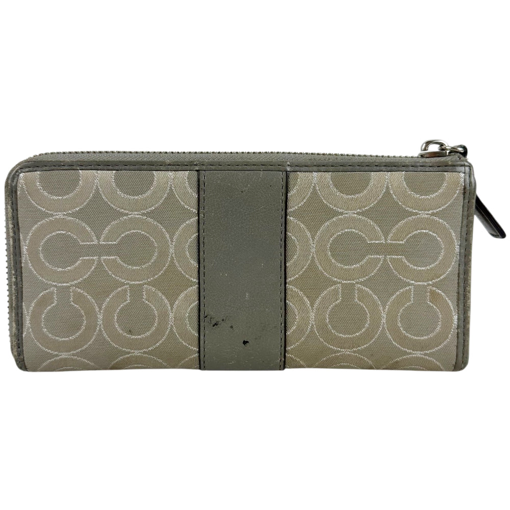 COACH Grey Canvas Purse Wallet LHQ1751