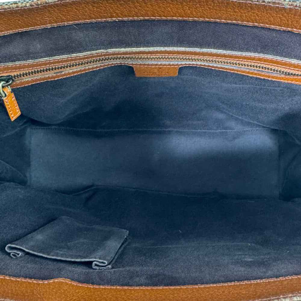 Gucci Brown Canvas Nailhead Tote Bag LHQ1761