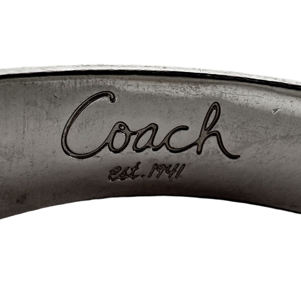 COACH Poppy Pink Enamel Bangle Bracelet LHQ1774