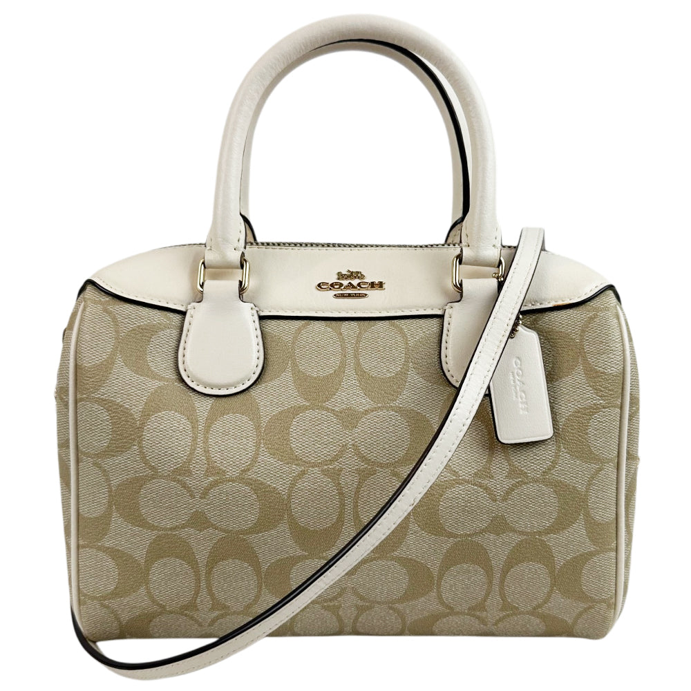 COACH Mini Bennet Signature 2 Way Crossbody Hand Bag LHQ1776