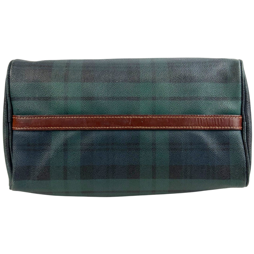 POLO RALPH LAUREN Green/Blue Tartan Check Boston Bag LHQ1778