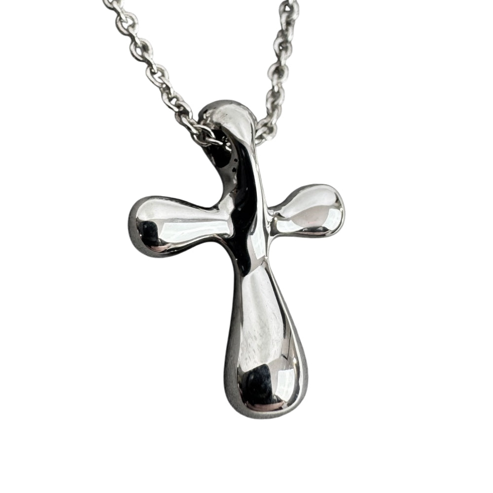 TIFFANY & CO Rounded Cross Necklace LHQ1786