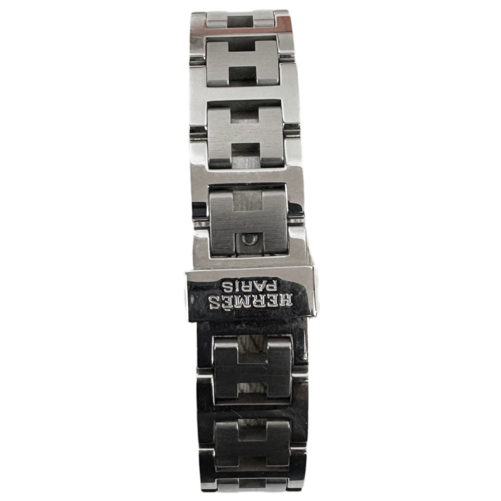 HERMES Clipper Silver Orange Face Ladies LHQ1792