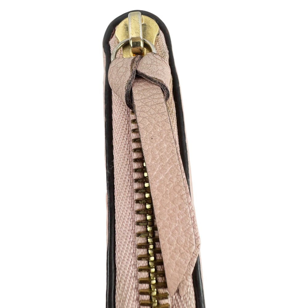 LOUIS VUITTON Pink Empreinte Leather Wallet Purse LHQ1798