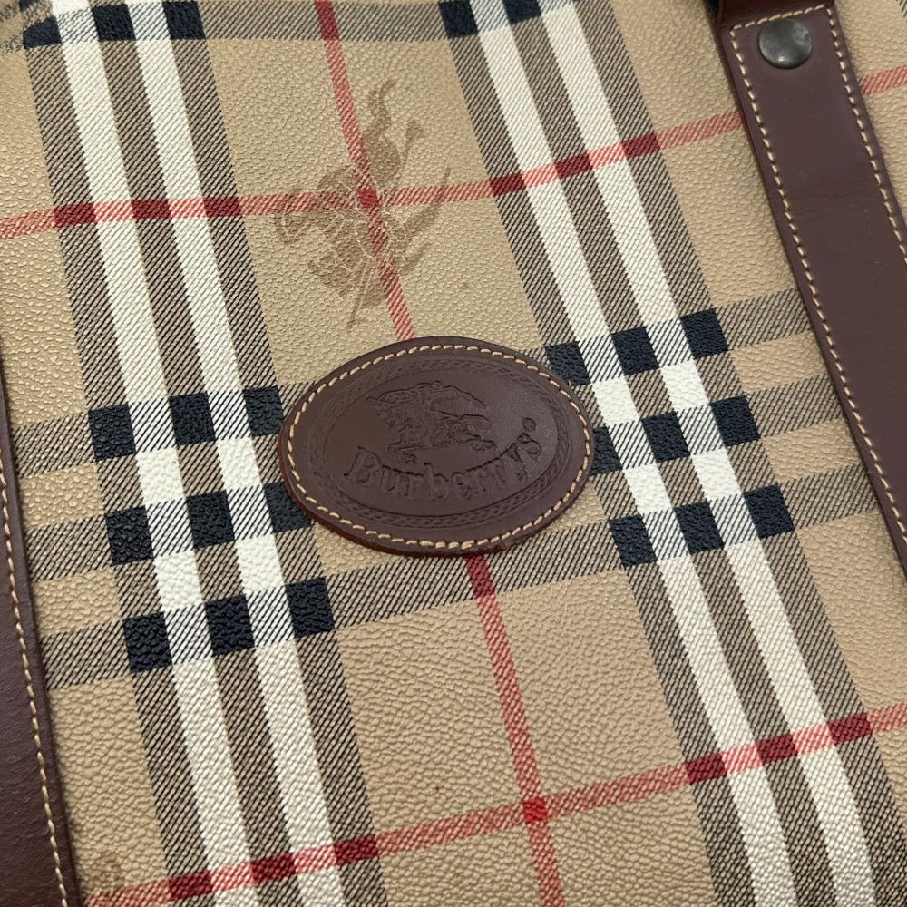 BURBERRY Nova Check Duffle/Boston Shoulder Bag LHQ1799
